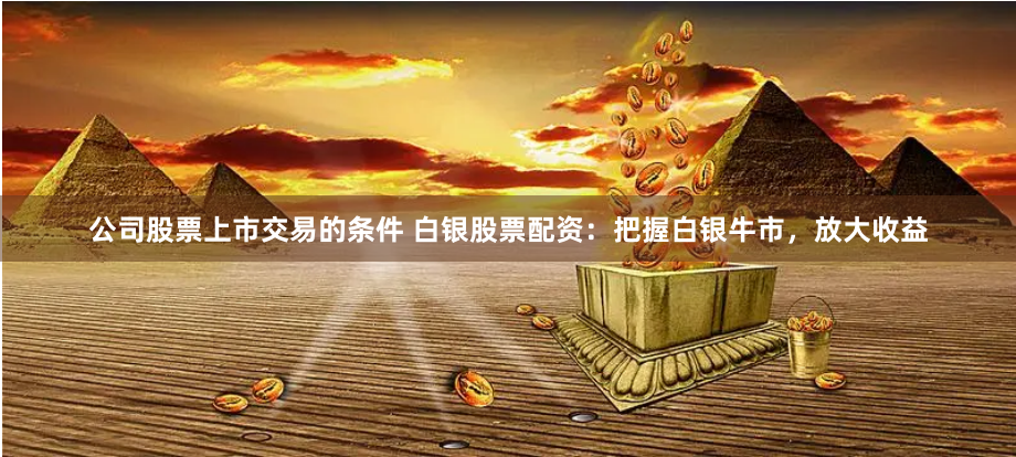 公司股票上市交易的条件 白银股票配资:把握白银牛市,放大收益